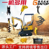 小挖机属具 液压拇指夹松土器耙子螺旋钻生产工厂 出口 小型挖掘机 1部