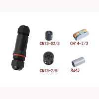 电线中间防水接头连接器地埋接线led灯具户外路灯防水连接器直通 1套