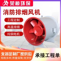 防爆工业轴流风机厂家HTF双速消防高温排烟机地下车库排烟风机 1台