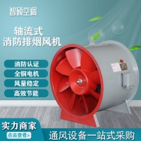 耐高温轴流式风机碳钢不锈钢风机大功率混流式通风机消防 排烟风机 1台